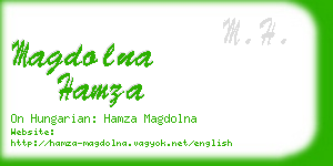 magdolna hamza business card